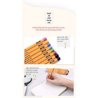 Combo bộ bút chì gỗ STABILO Pencil 2B PC88