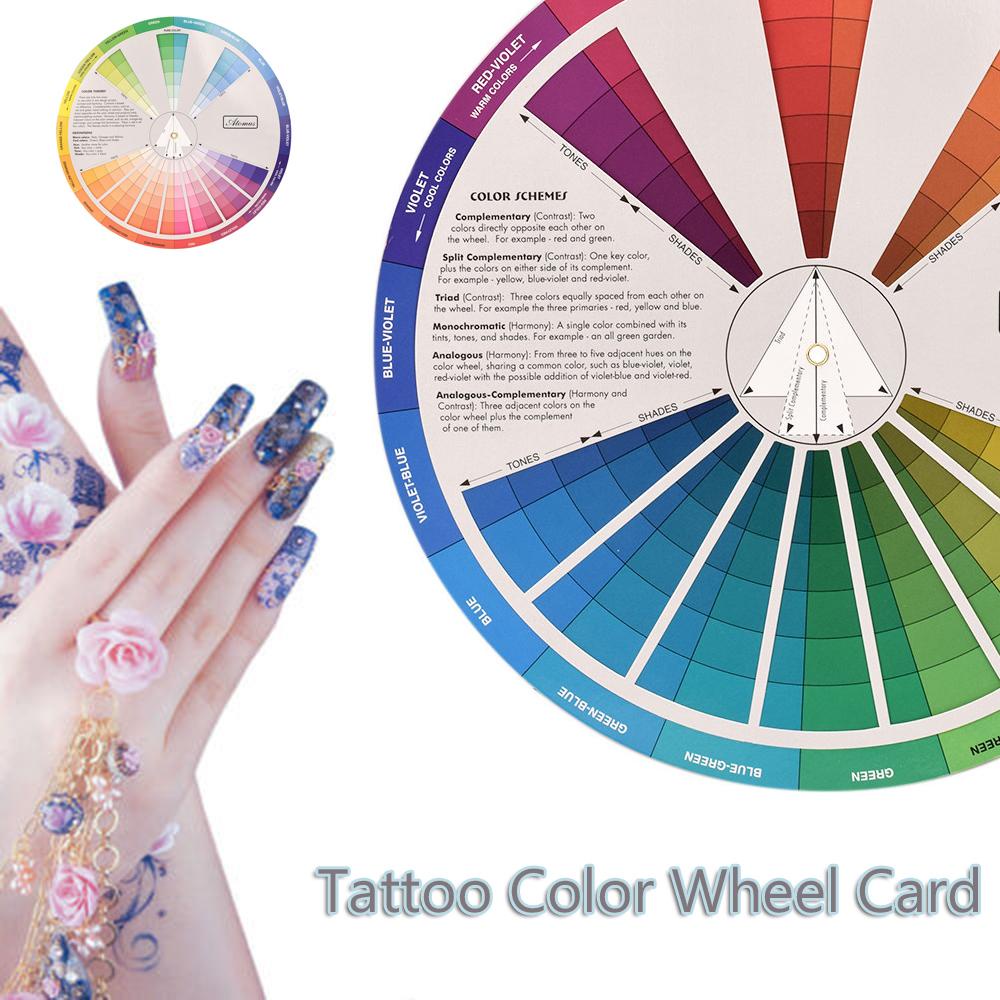 Thẻ Bánh Xe Xoay Màu Hỗn Hợp Hỗn Hợp Cho Máy Xăm Guidance