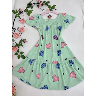 Set đầm trái tim mẹ và bé