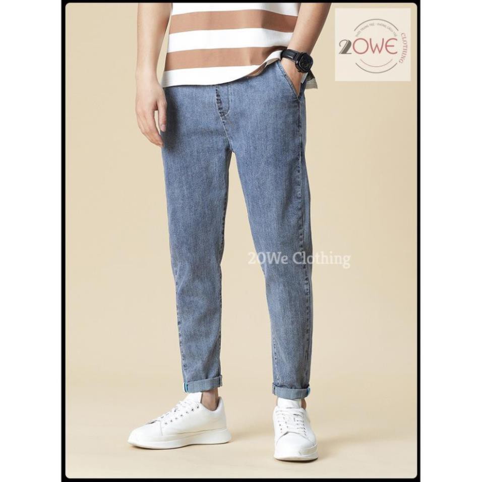 Quần jean nam, jeans,quần bò, baggy túi hộp, xanh sky ống suông rộng style hàn quốc hot 2021 DRsquare [X01] | BigBuy360 - bigbuy360.vn