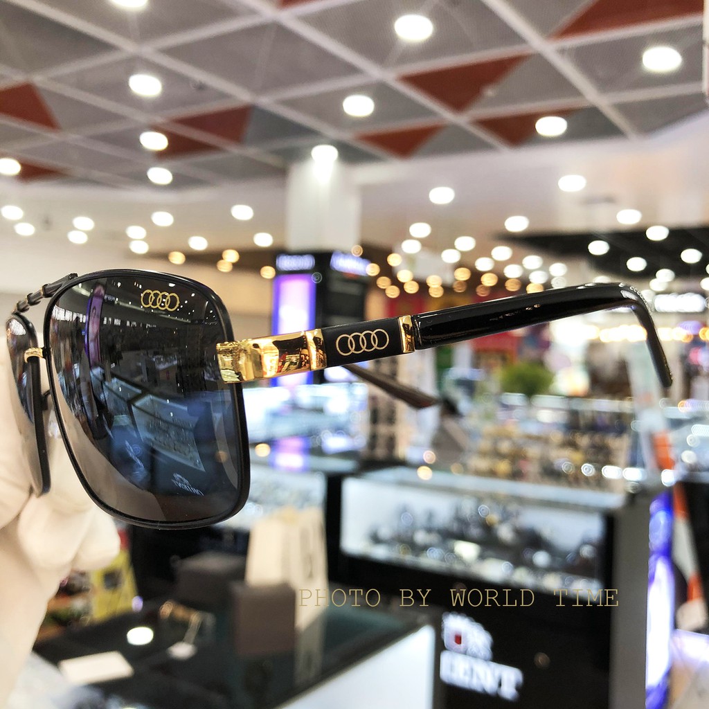 Kính mát nam AUDI A002 Đen Vàng  tròng Polazied, chống lóa,Full box ,thời trang cao cấp bảo hành 12 Tháng | BigBuy360 - bigbuy360.vn