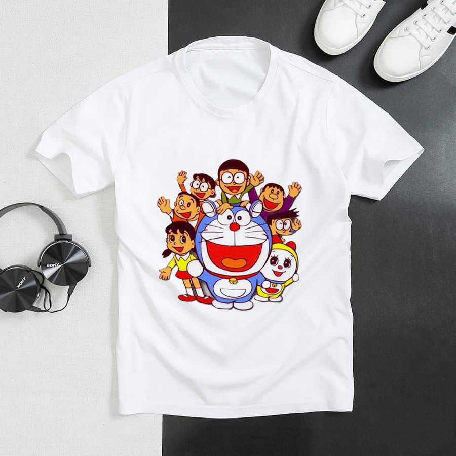 Áo Thun Phim Hoạt Hình Doraemon và Những Người Bạn  ( Có Size Trẻ Em ) 26.30