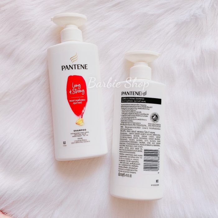 Dầu Gội Pantene Long &amp; Strong 410ml Thái Lan (Đỏ)