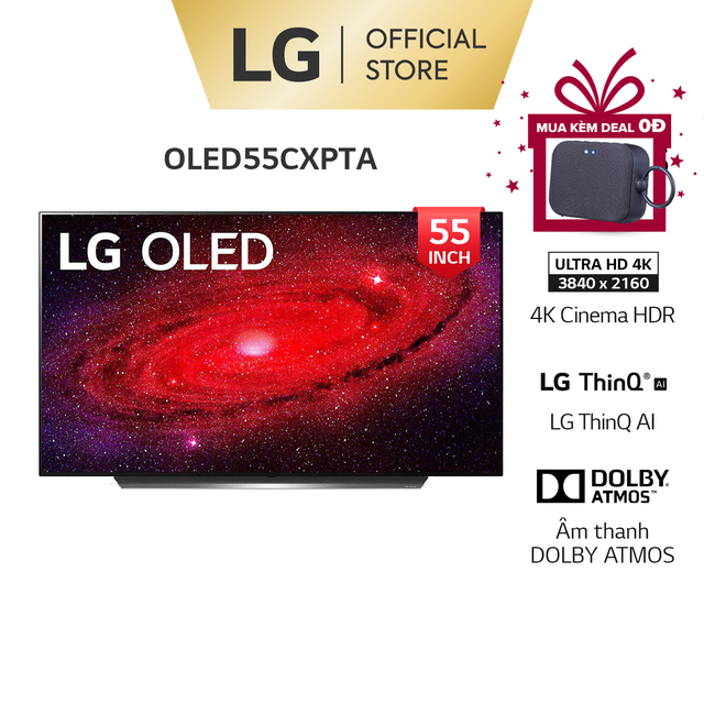 Smart OLED Tivi Tivi LG OLED55CX 55 inch 4K - Model 2020 - Miễn phí lắp đặt