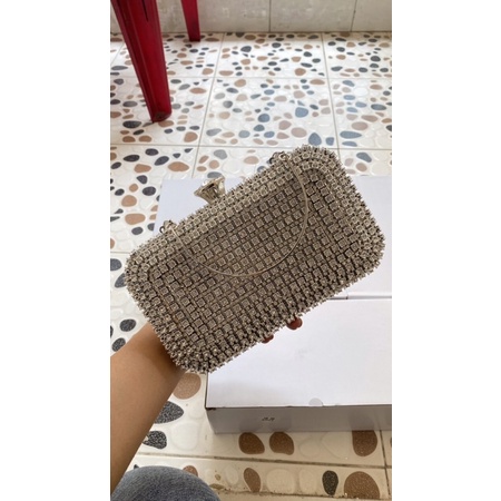 Bóp Đầm Đeo Vai Kết Hạt Thủ Công Hàng Cao Cấp Có Quai{ Nhận giao hoả tốc trong ngày khu vực tphcm}
