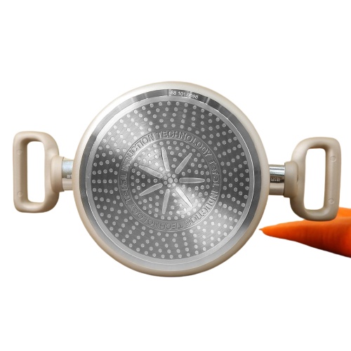 Nồi đế từ 18cm chống trầy chống dính kèm nắp Tefal Sensations H9104314 - Hàng chính hãng