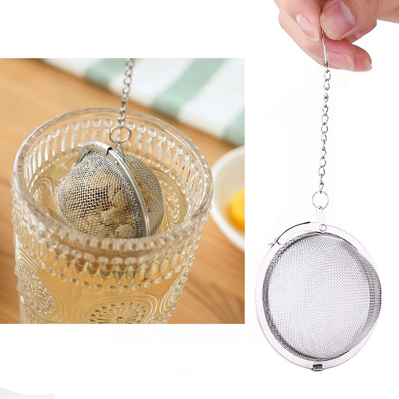 Dụng Cụ Lọc Trà Hình Quả Cầu Bằng Thép Không Gỉ