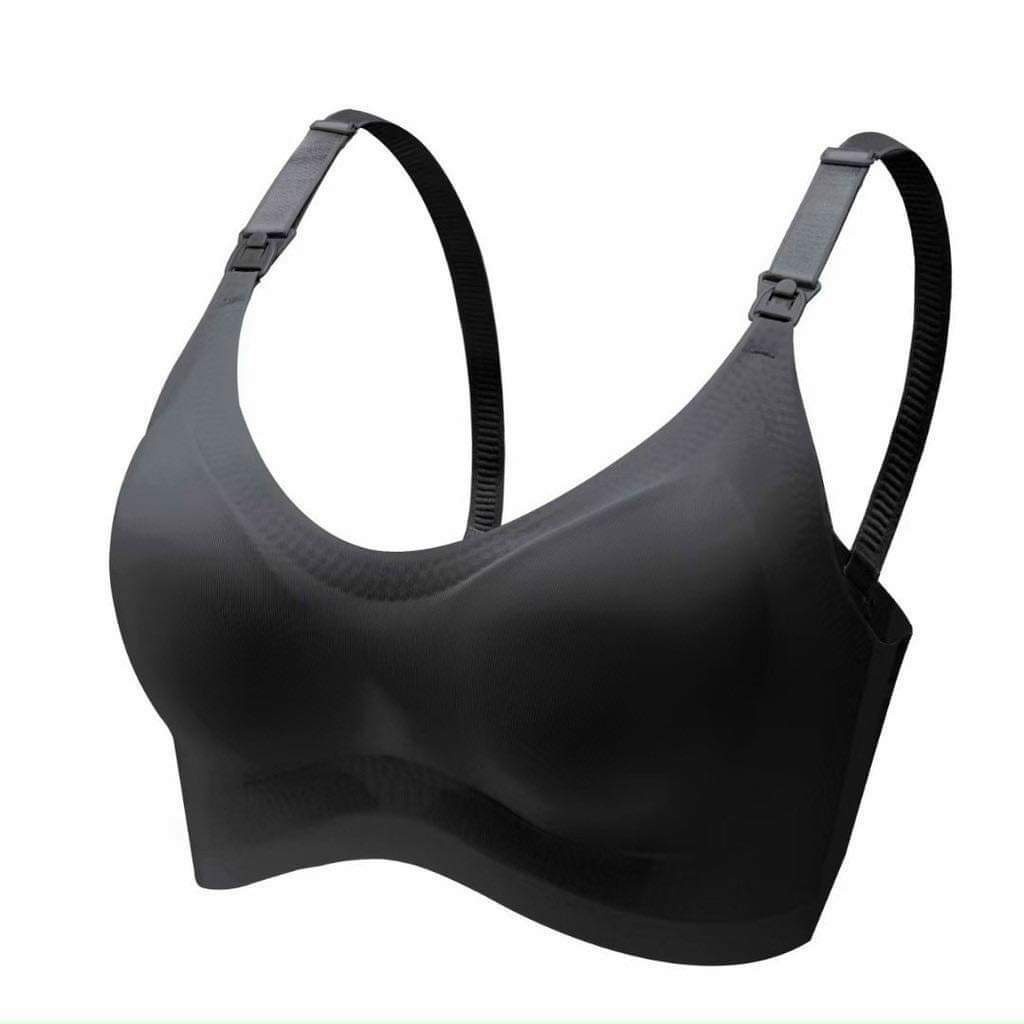 Áo lót bầu bra không gọng, mẹ mặc sau sinh thoải mái, vải su non mềm mịn, đủ size cho mẹ bầu