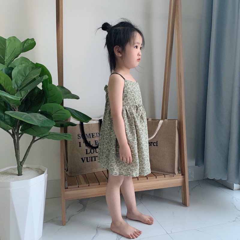 Váy cho bé đầm 2 dây mùa hè cho bé gái - mia kids