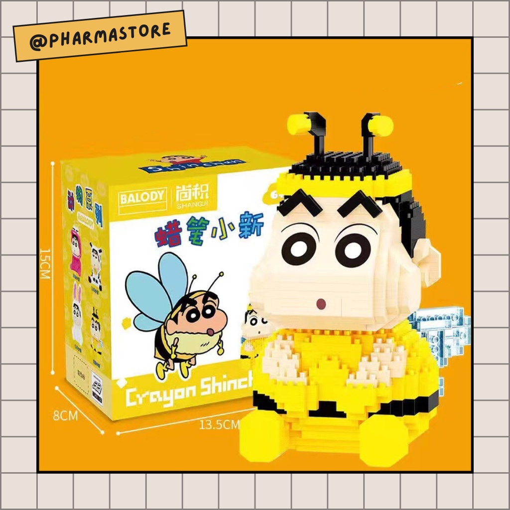 LEGO SHIN-CHAN CẬU BÉ BÚT CHÌ - ĐỒ CHƠI XẾP HÌNH LẮP RÁP MÔ HÌNH NANOBLOCK
