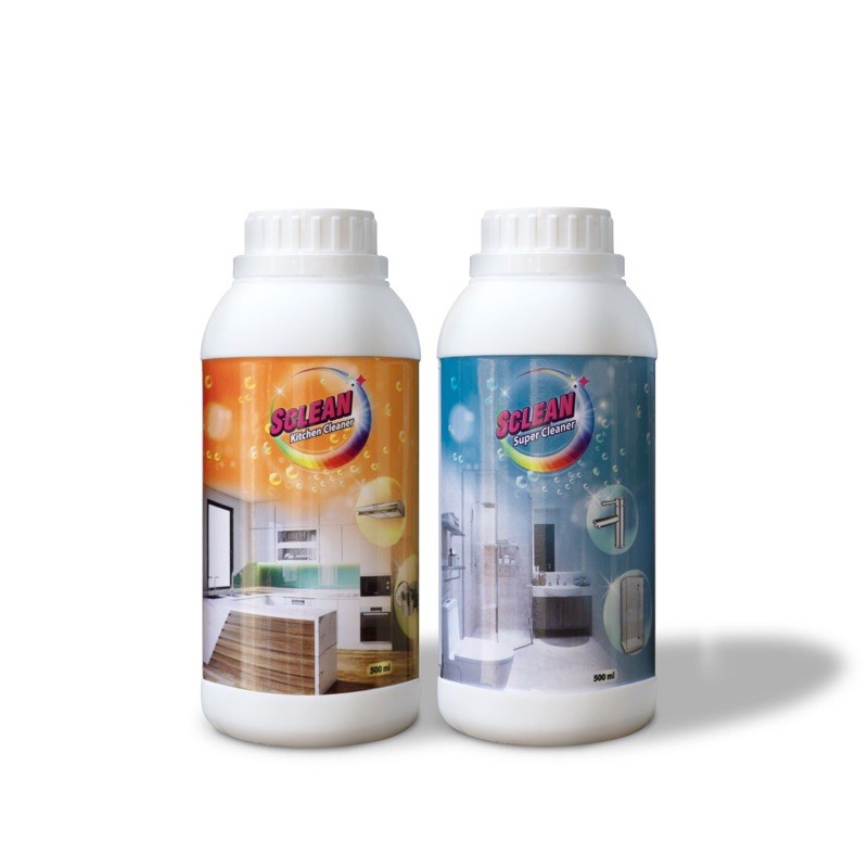 Combo 2 chai Sclean kitchen+super 500ml- tặng kèm 2 bình xịt