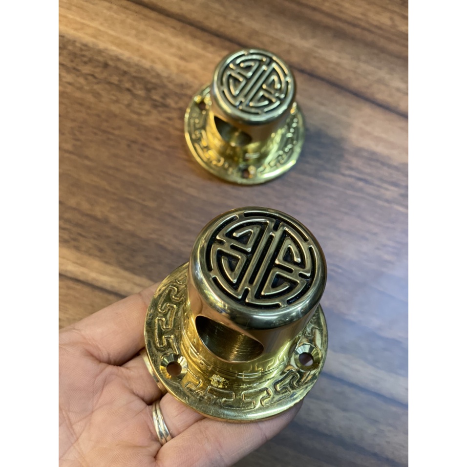 Bộ khóa trùy đồng, khóa chùy, then trùy cài cửa chữ thọ phi 38mm , khóa cửa bức bàn