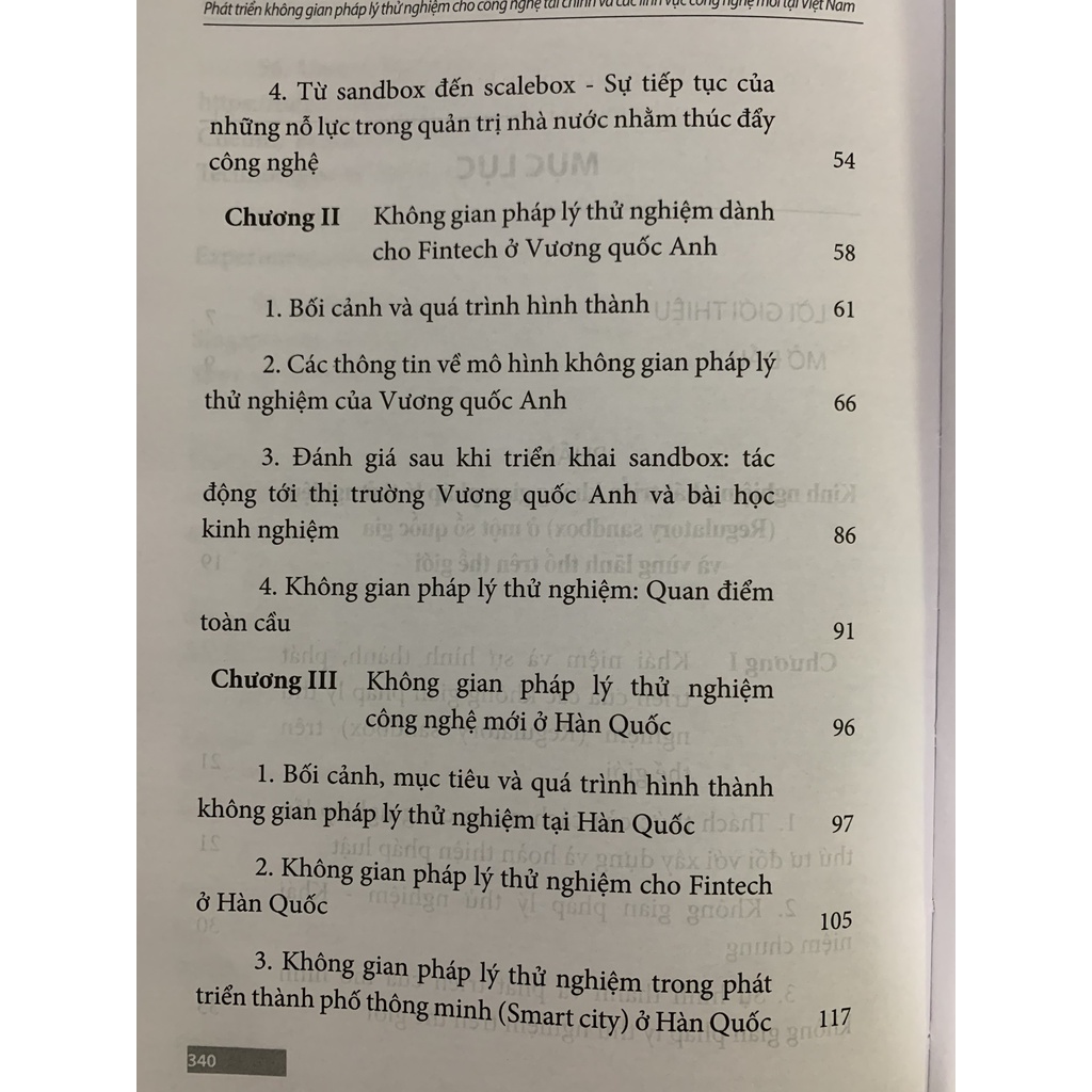 Sách - Phát Triển Không Gian Pháp Lý Thử Nghiệm Cho Công Nghệ Tài Chính Và Các Lĩnh Vực Công Nghệ Mới Tại Việt Nam