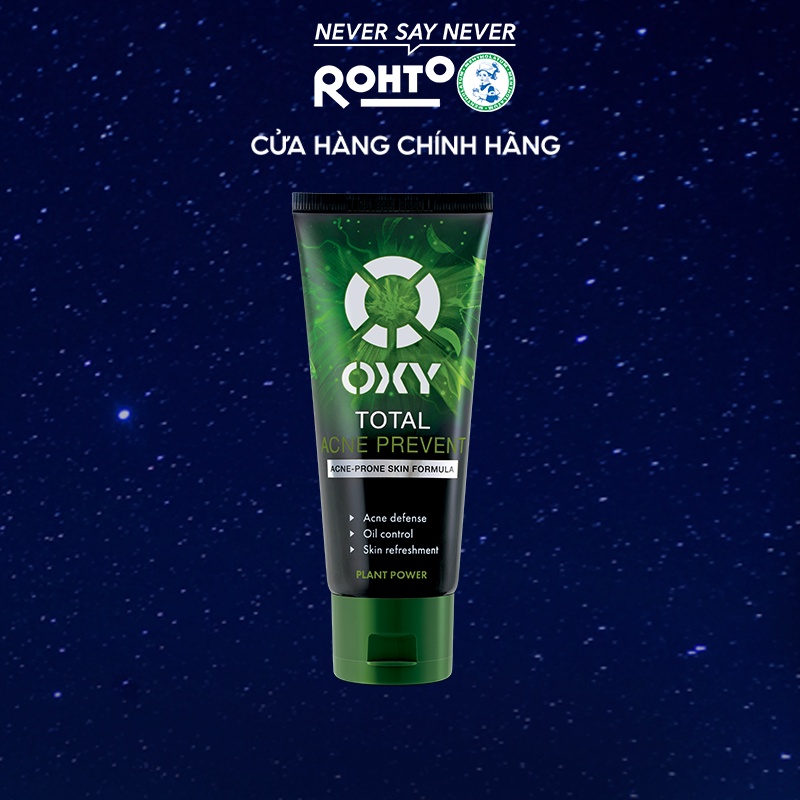Kem rửa mặt ngừa mụn kiểm soát nhờn OXY Total Acne Prevent 100g