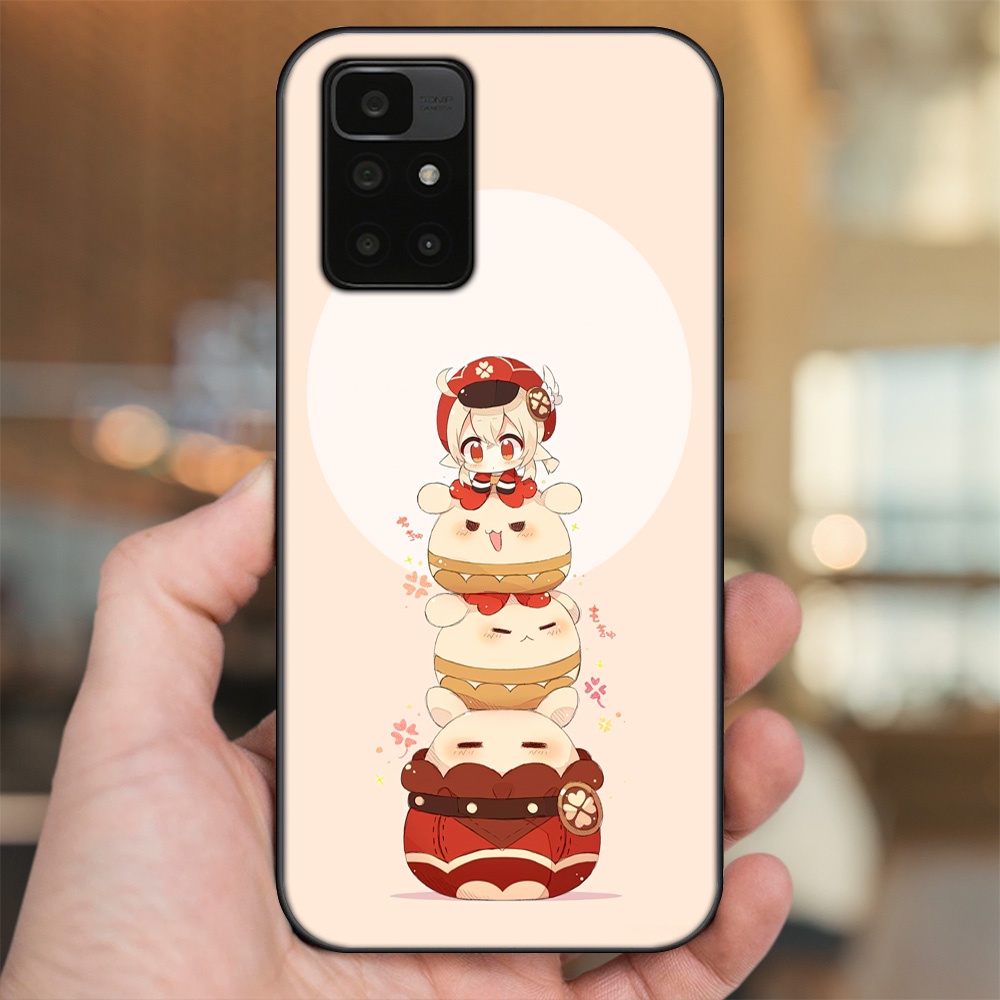 Ốp lưng Xiaomi Redmi 10 viền đen in hình Klee Genshin Impact