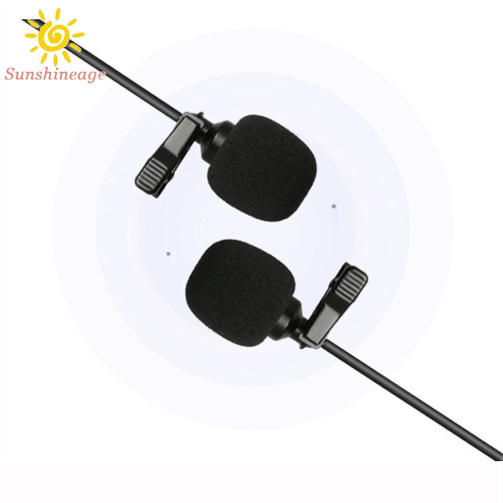 SUNAGE- ~4Pin-XLR 3.5MM Lavalier Lapel Microphone For Sennheiser For Shure Wireless Black【SUNAGE-HOT Fashion】