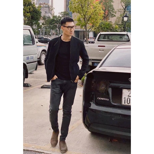 ÁO BOMBER NAM DA LỘN THÊU BBR LÓT GIÓ