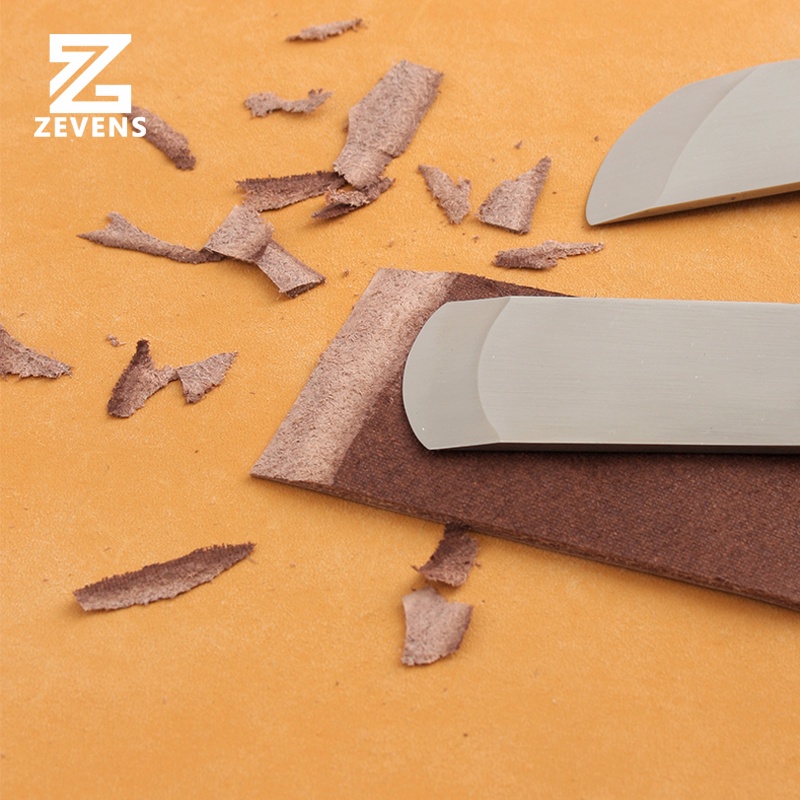 Dụng Cụ Dao Mỏng Lưỡi Xiên Cắt Đồ Da Tay Cầm Bằng Thép Chrome Cao Cấp Lea