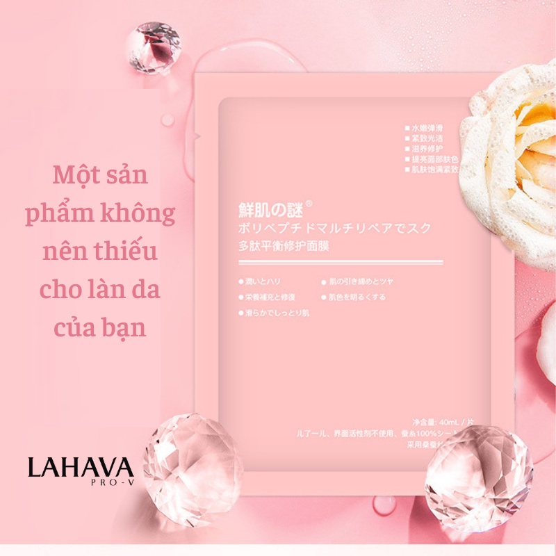 Mặt nạ nhau thai cừu Nhật Rwine Beauty cuống rốn tế bào gốc dưỡng da tái tạo collagen cung cấp độ ẩm MN04