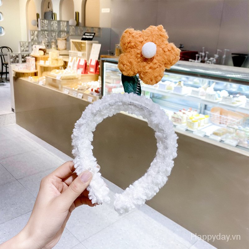 Cài tóc phối hoa tùy chọn màu thời trang xinh xắn cho nữ