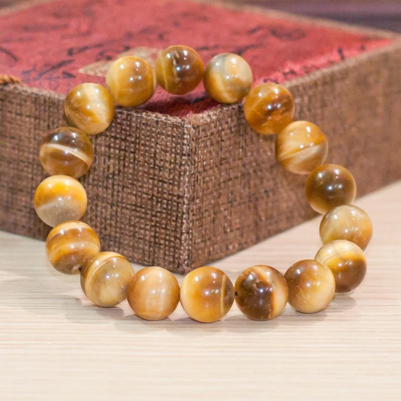 Vòng tay phong thủy vàng hạt tròn trơn 12 ly V68-12 -SP 1