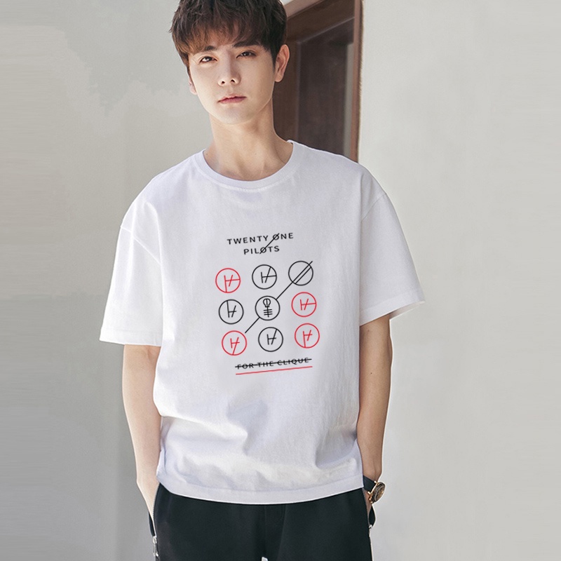 Hai mươi Một Phi Công Nam Nữ Áo Thun Cotton Cực Lớn Tay Ngắn Unisex Áo XXS-4XL 1473
