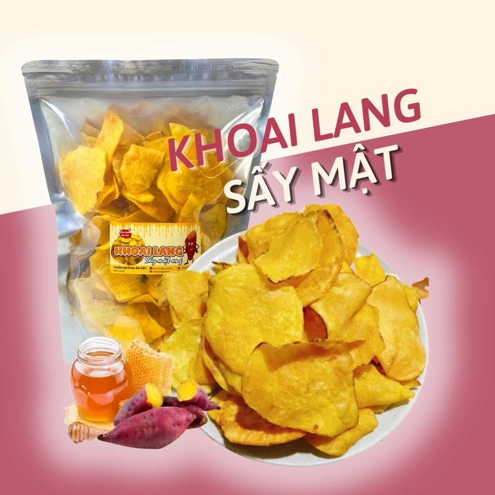 Khoai Lang Sấy Mật Ong Đà Lạt 500g Ngon Ngọt Giòn Rụm Giá Rẻ, Khoai Lang Sấy Ăn Vặt Ngon Thiên Đường Ăn Vặt