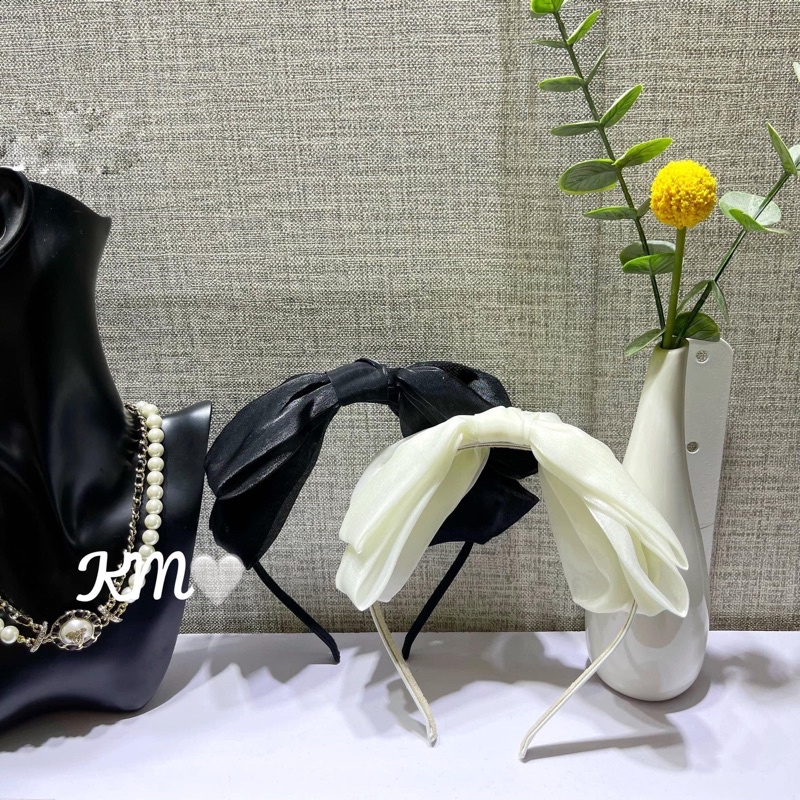 Bờm Cài tóc nơ lụa cao cấp Quảng Châu