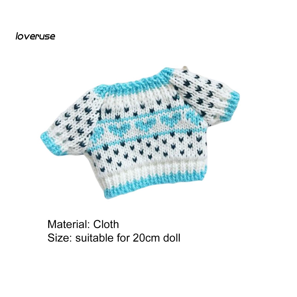 Búp Bê Thần Tượng Mini 20cm Bằng Vải Cotton Dệt Kim Kích Thước 20cm Trang Phục Cho Bé Gái