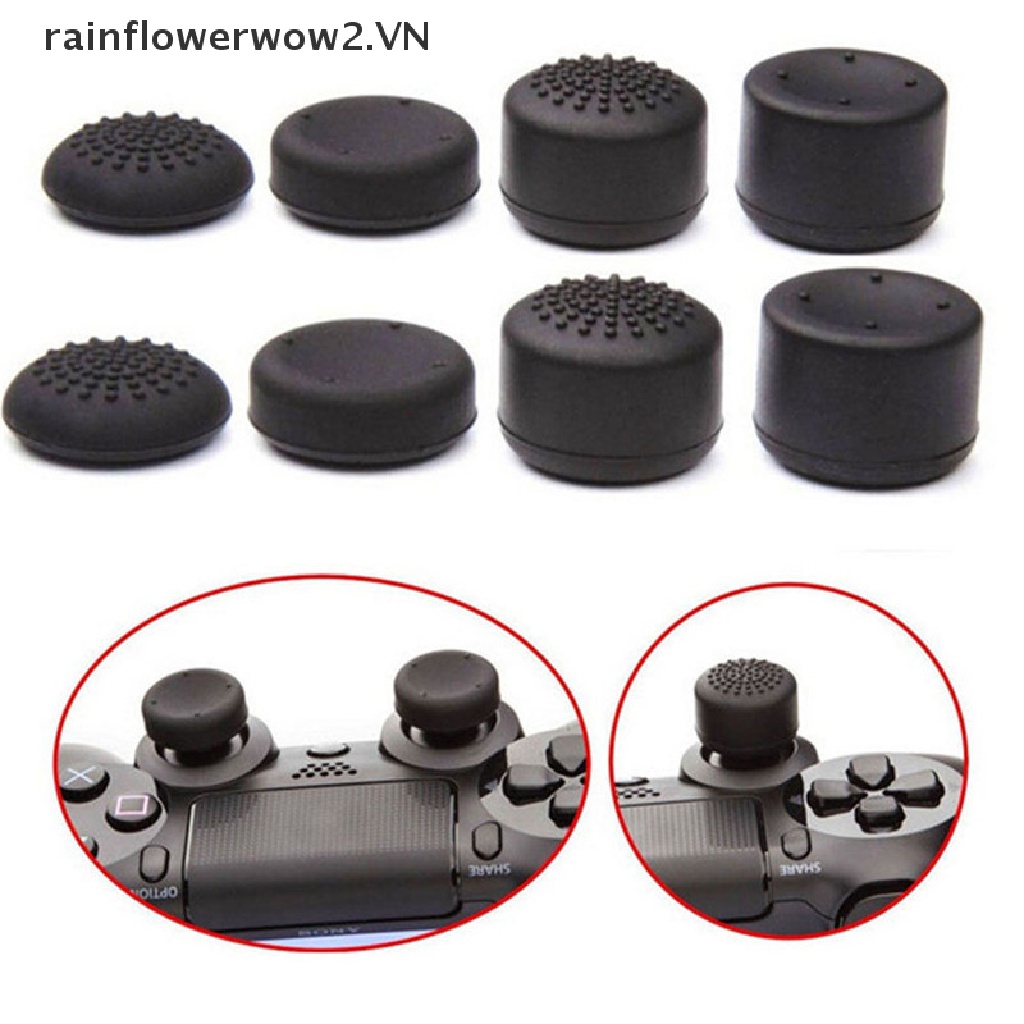 Set 8 NắP Silicone BảO Vệ NúT BấM Cho MáY PS4 &amp; Xbox One