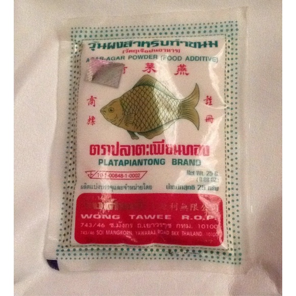 Bột rau câu giòn cá vàng Thái Lan gói 25g