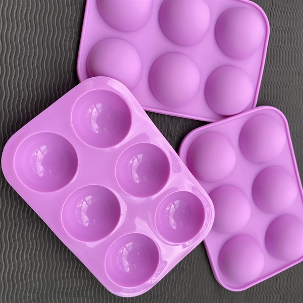 Khuôn silicon hình cầu 6 ô