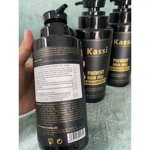 Dầu gội chống rụng Kassi_ 500ml, xịt chống rụng kassi. nuôi dưỡng mái tóc chắc khoẻ, ngăn ngừa rụng tóc