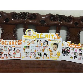 Khung ảnh 12 tháng cho bé