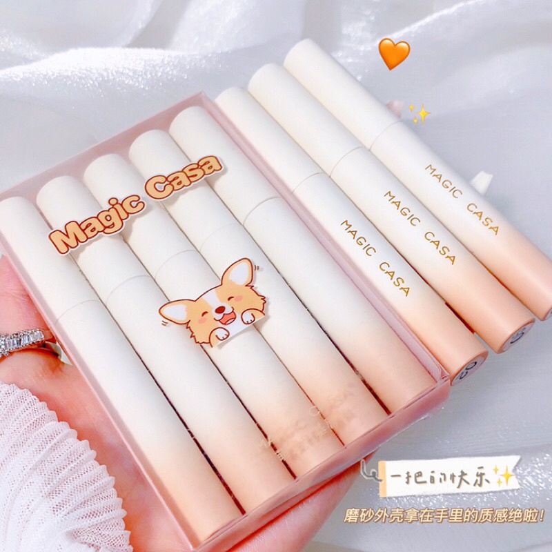 Sét Son Kem Lì 5 cây MAGIC CASA Cún Cưng | BigBuy360 - bigbuy360.vn