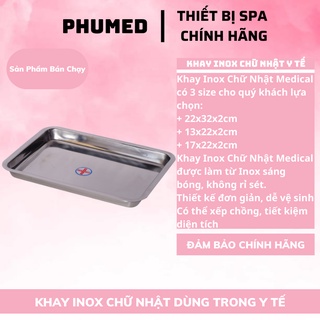 Khay Inox Chữ Nhật y tế