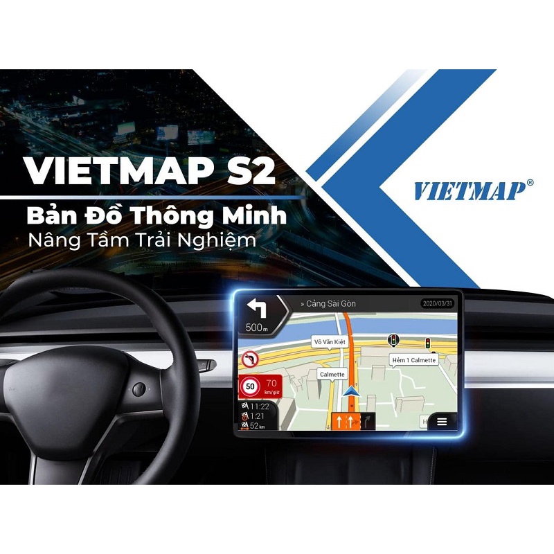 Phần Mềm Vietmap S2 Dẫn Đường Ô tô Chuyên Dụng Cảnh Báo Giao Thông - Bản Quyền Chính Hãng