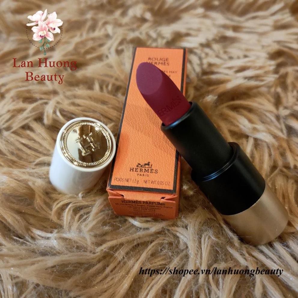 Son Môi Hermes Rouge À Levres Mat Matte Lipstick bản mini Siêu đẹp, Chất lượng cao