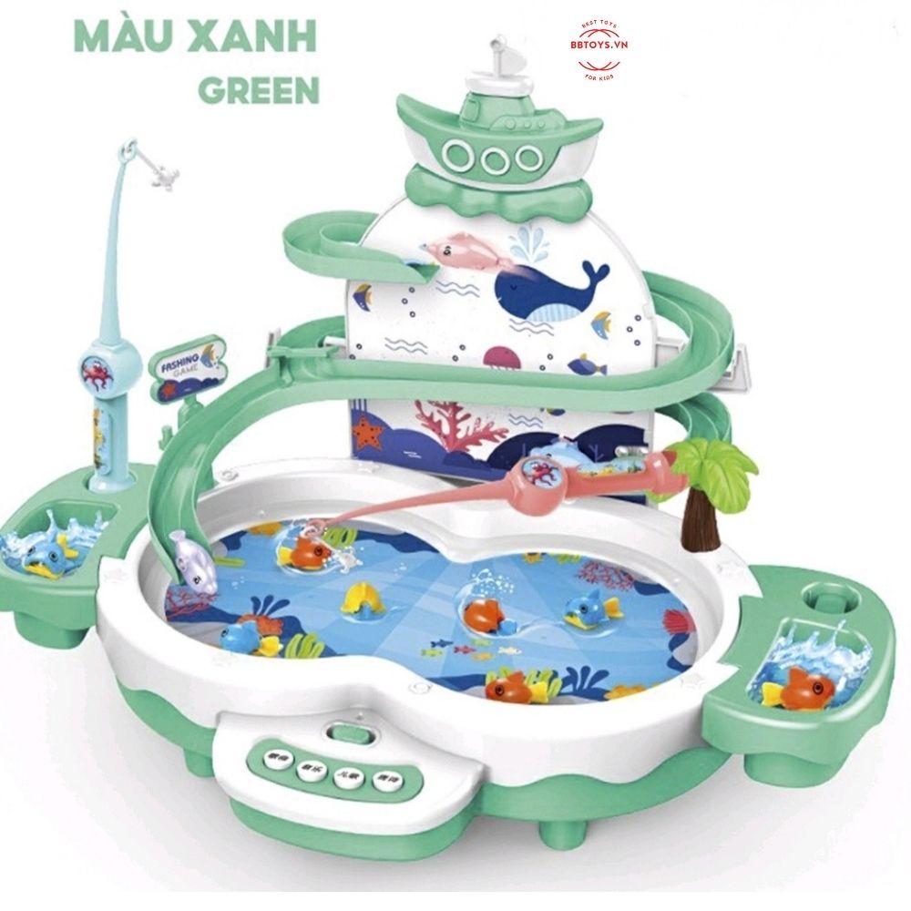 BỘ ĐỒ CHƠI CÂU CÁ CHO BÉ PHÁT NHẠC KÈM CHẾ ĐỘ CÁ BAY KIỂU MỚI BBTOYS (MS: CC001)