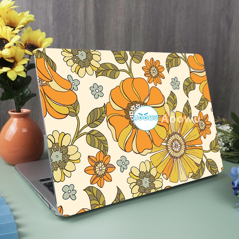 Vỏ máy tính xách tay in hoa dành cho MacBook Air mới 13 inch A2337 A2179 A1932 Touch ID 2021 Pro 14 16 inch với chip M1 Pro / M1 Max A2442 A2485 Pro 15 Touch Bar A1707 A1990