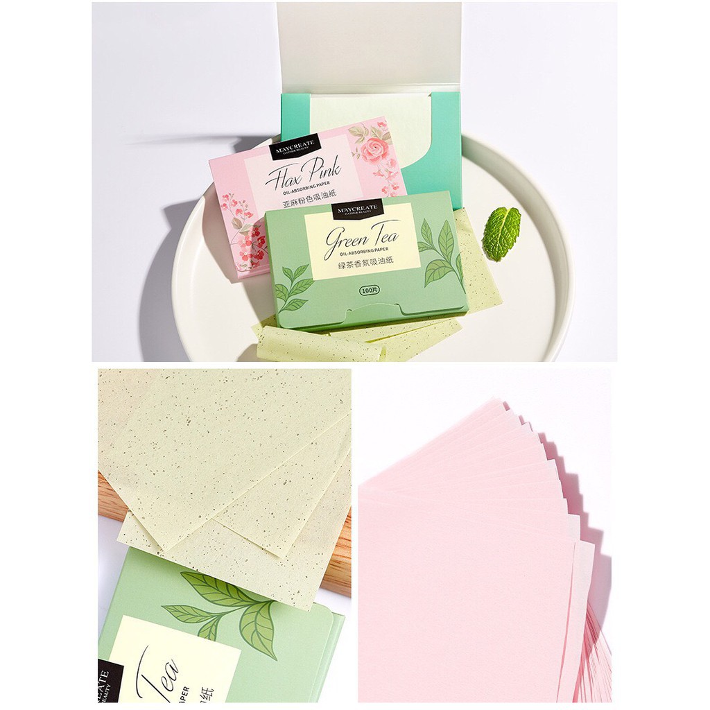 Giấy thấm dầu da mặt Maycreate 100 tờ chính hãng nội địa trung | BigBuy360 - bigbuy360.vn