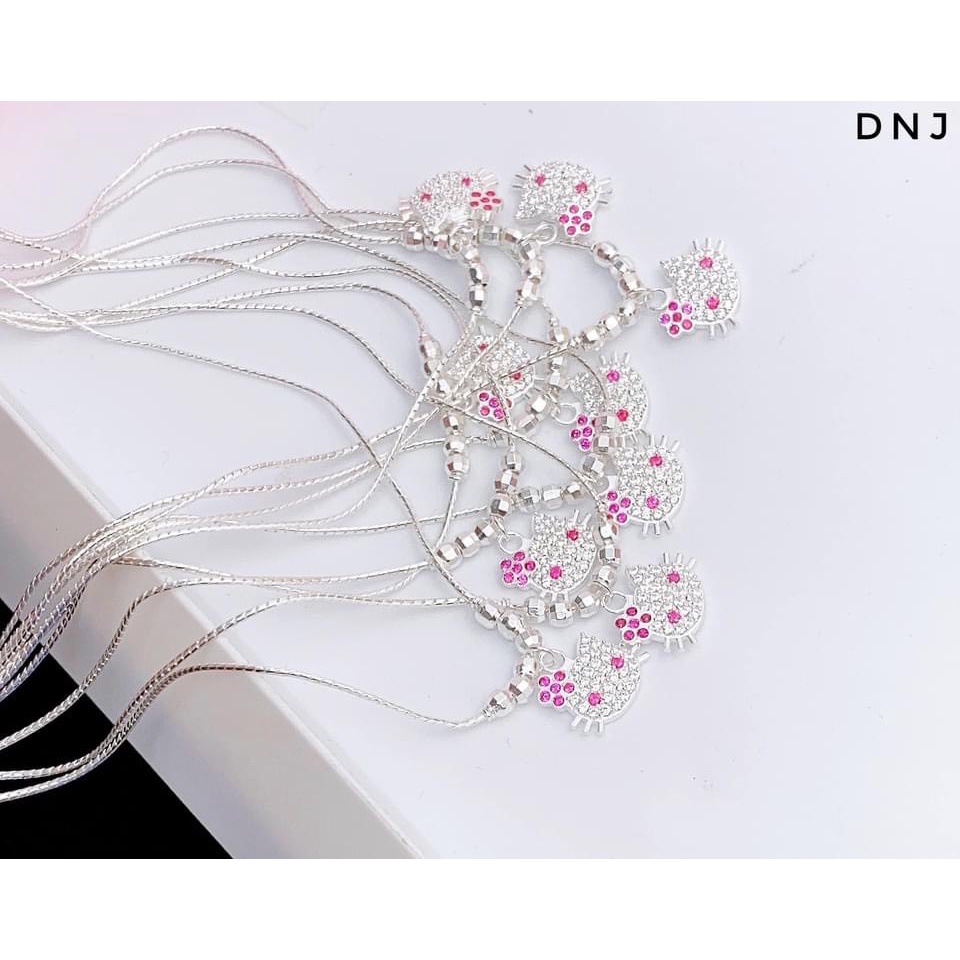 Dây chuyền bạc cho bé mèo kitty liền mặt - Kho sỉ bạc Nhất Linh