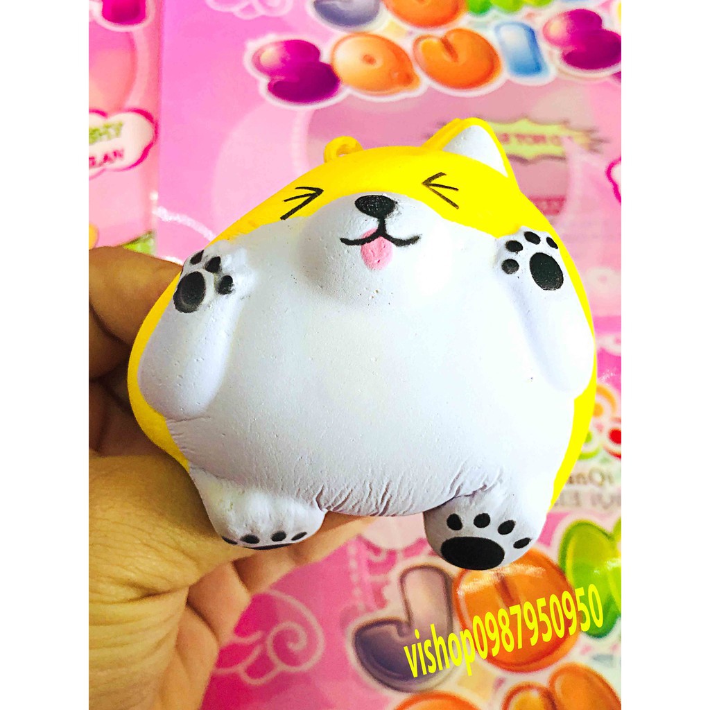 ĐỒ CHƠI SQUISHY  CHUỘT HAMSTER Ú TRÒN NHẮM MẮT LÈ LƯỠI mã FQV4 Wcàng mua càng rẻ