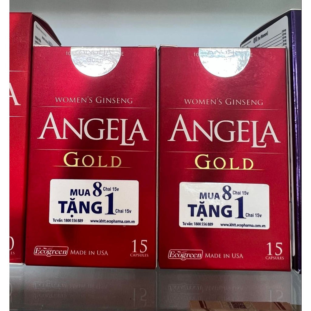 Viên uống ANGELA GOLD tăng cường sinh lý nữ (15 viên) có tem tích điểm