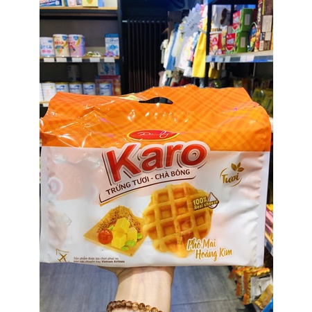 Bánh trứng tươi chà bông Karo gói 156g