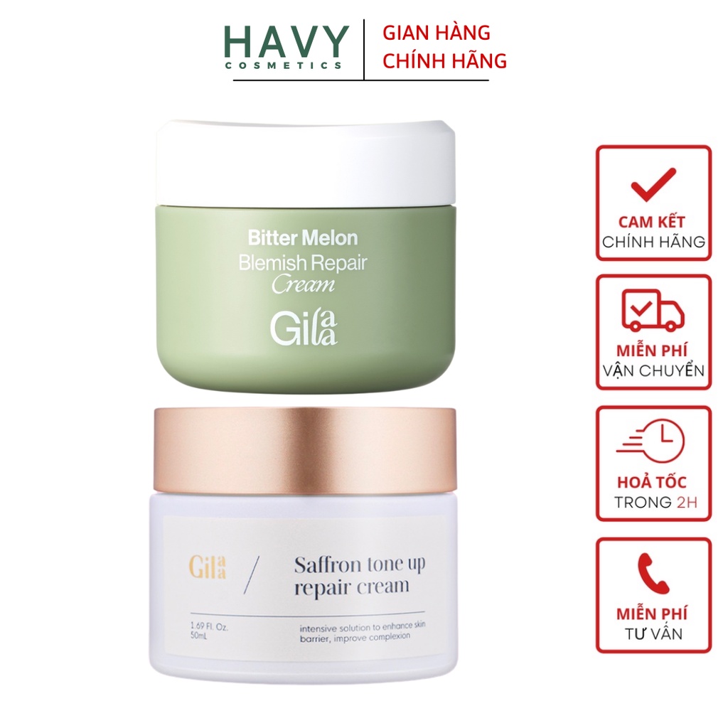 Kem Dưỡng Da Gilaa Saffron Tone Up Repair Cream 50ml