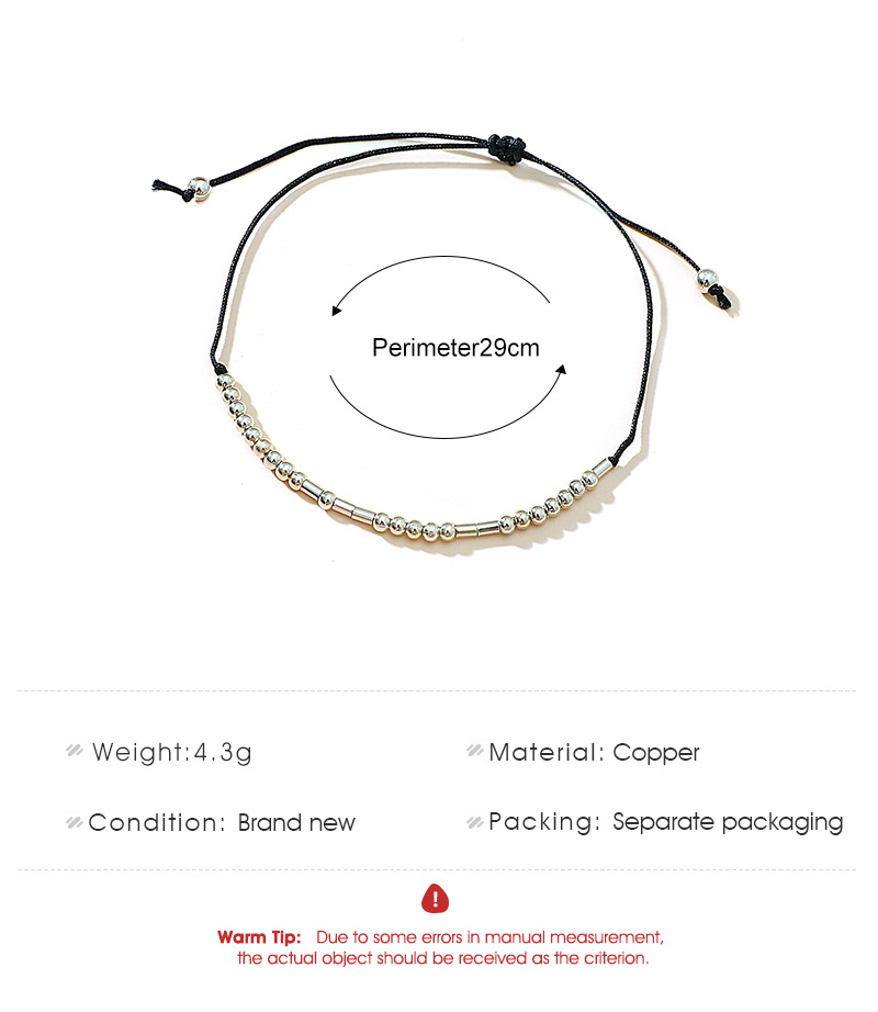 Vòng Tay Dây Bện Mặt Kim Loại Khắc Chữ Thời Trang