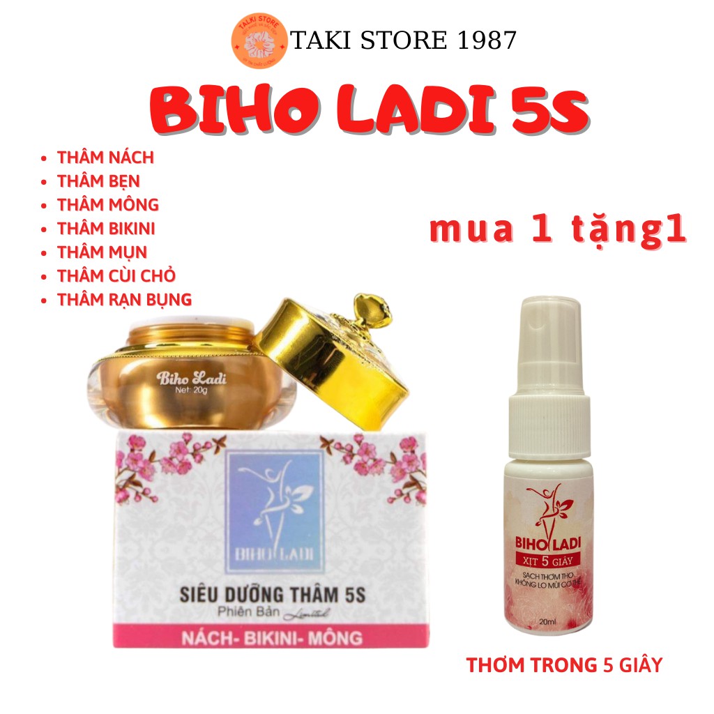BIHO_LADI 5S - Siêu Dưỡng Thâm 5s Đánh Bay Thâm Nách, Thâm Mông, Thâm Bikini, BIHO_LADY