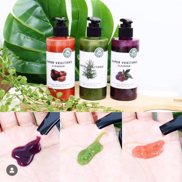 Sữa rửa mặt sủi bọt thải độc super vegitoks cleanser