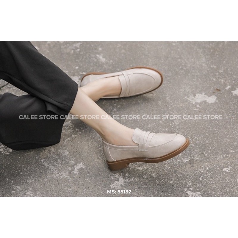 ẢNH THẬT VIDEO MỚI VỀ Giày moca loafer bệt văn phòng lười xỏ da mềm nữ 3cm có sẵn cao cấp đen trắng kem milinaa ulzzang | BigBuy360 - bigbuy360.vn